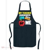 My Teacher Survived 100 Days Of Me Apron thumb 0