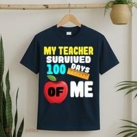 My Teacher Survived 100 Days Of Me T-Shirt thumb 2