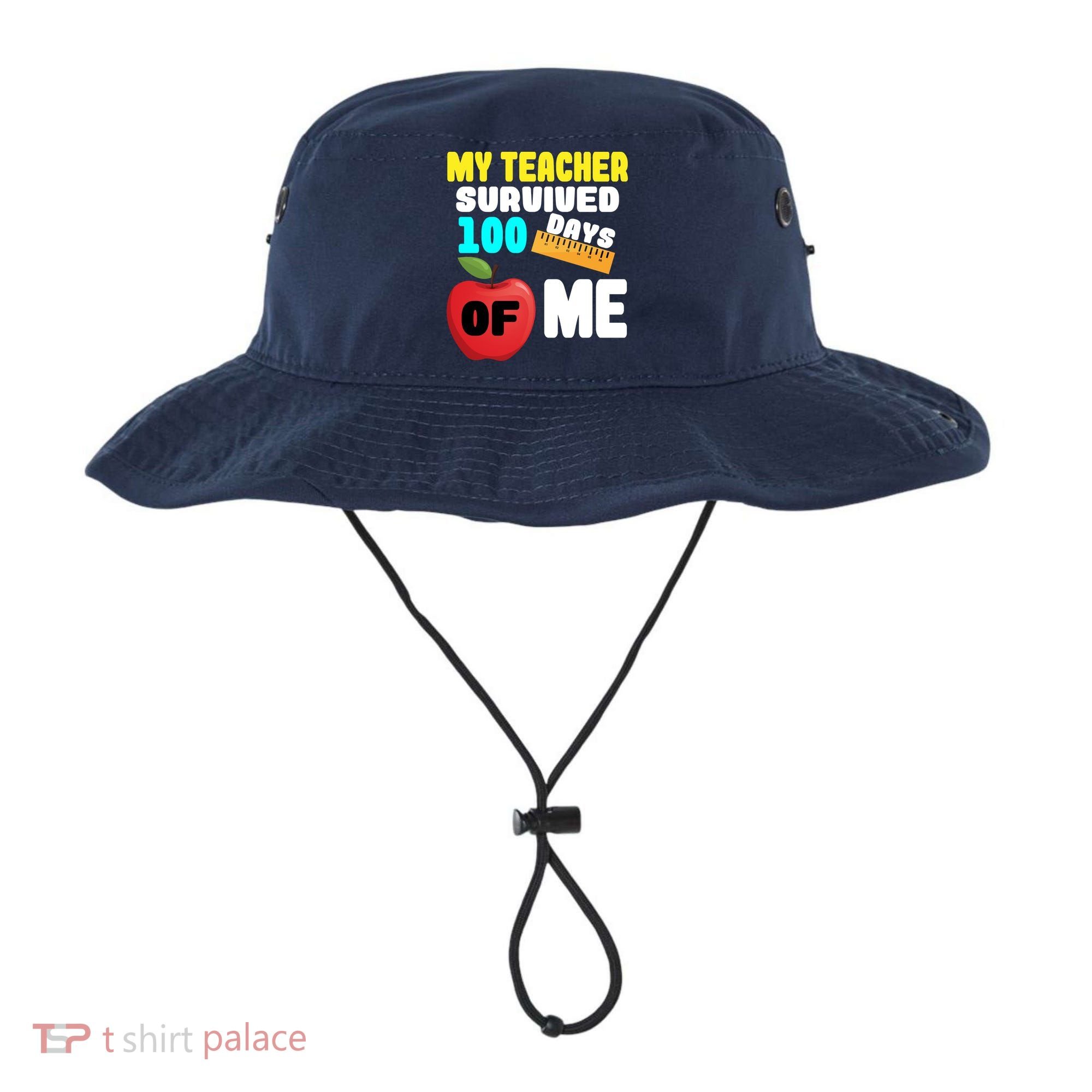 My Teacher Survived 100 Days Of Me Bucket Hat