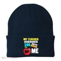 My Teacher Survived 100 Days Of Me Beanie thumb 0