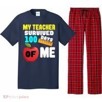 My Teacher Survived 100 Days Of Me Pajama Set thumb 0