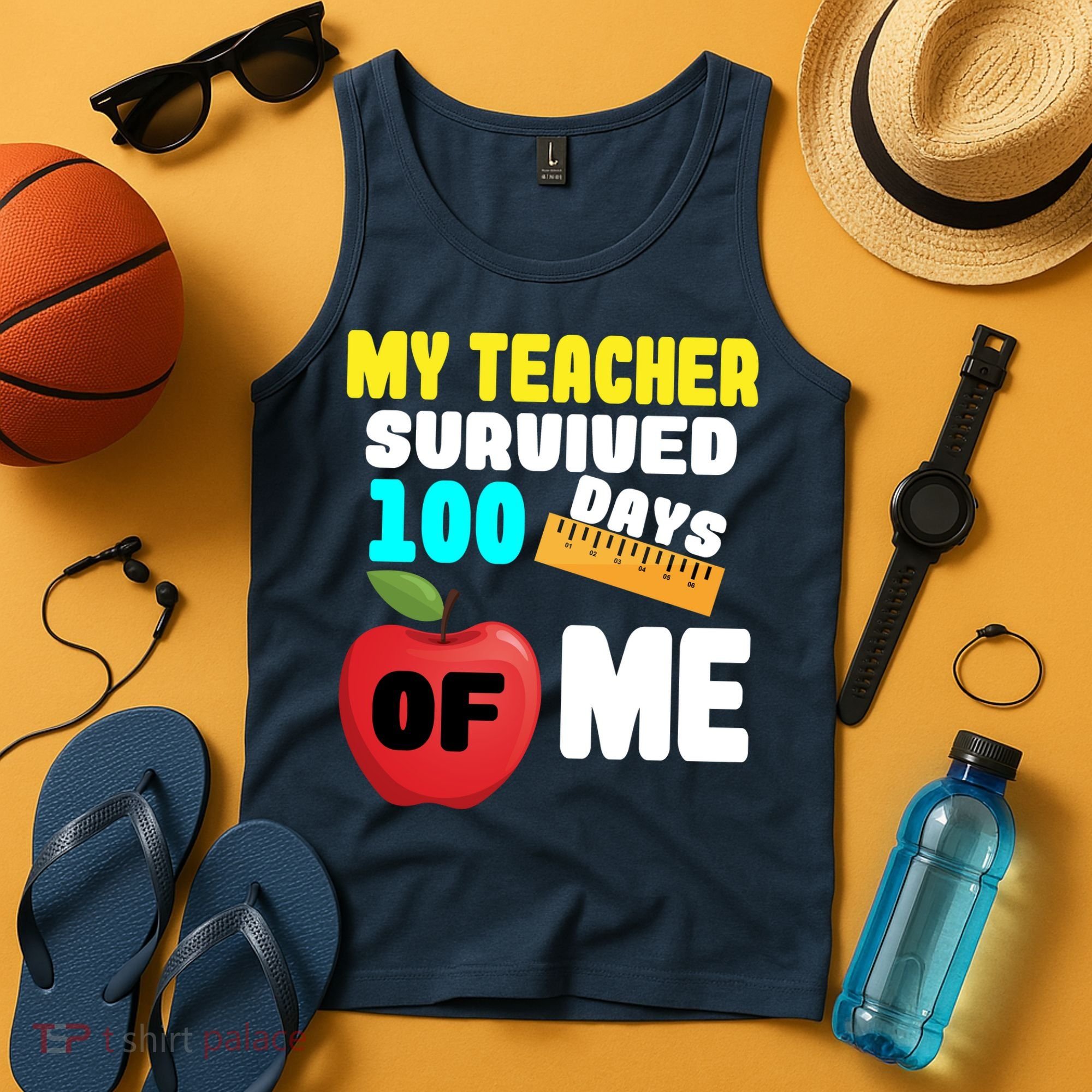 My Teacher Survived 100 Days Of Me Tank Top