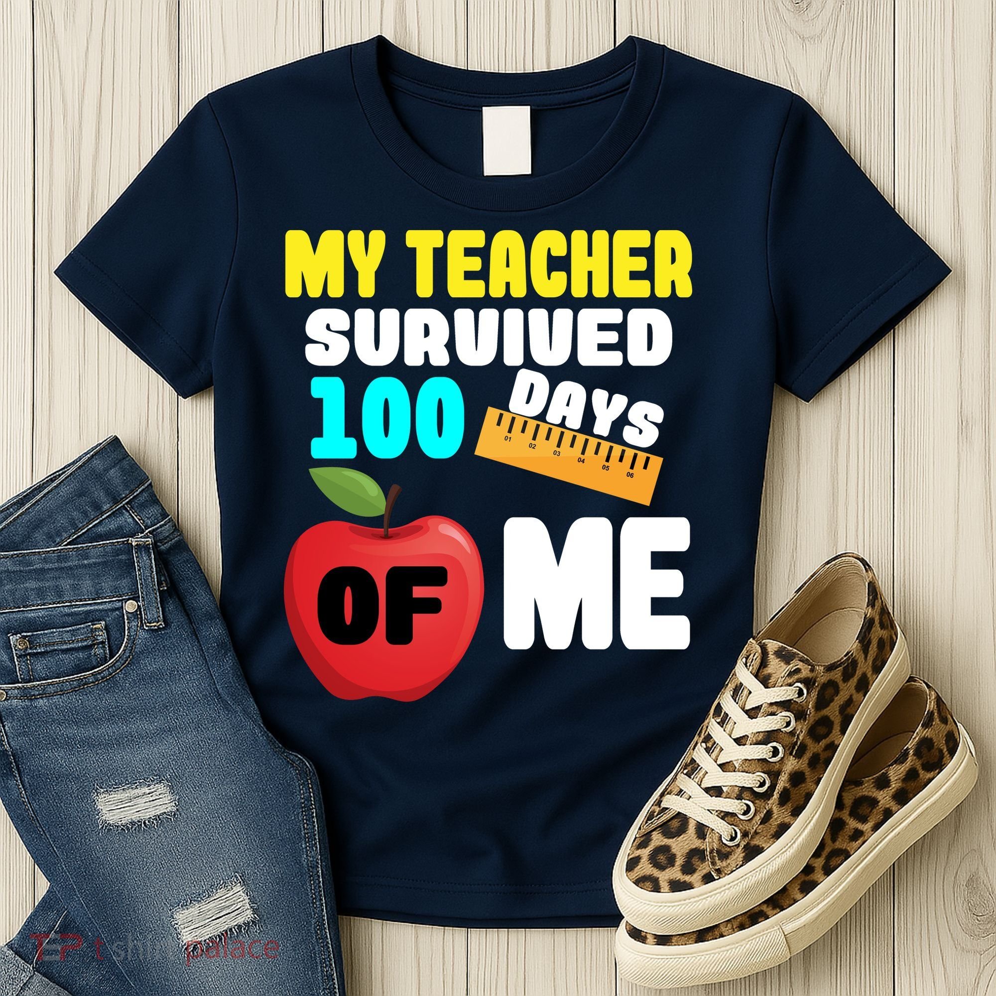 My Teacher Survived 100 Days Of Me Women's T-Shirt
