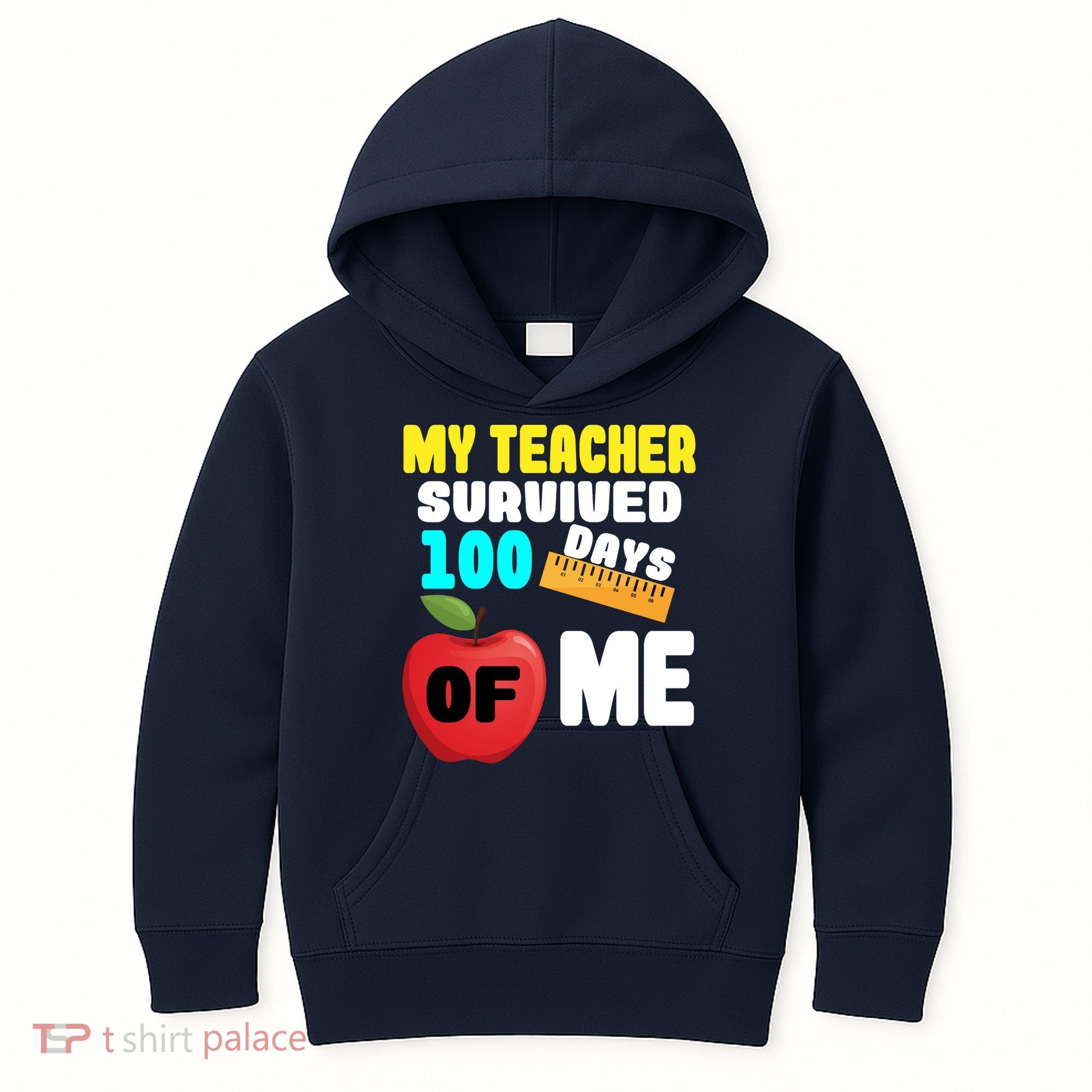My Teacher Survived 100 Days Of Me Kids Hoodie