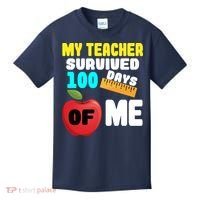 My Teacher Survived 100 Days Of Me Kids T-Shirt thumb 0