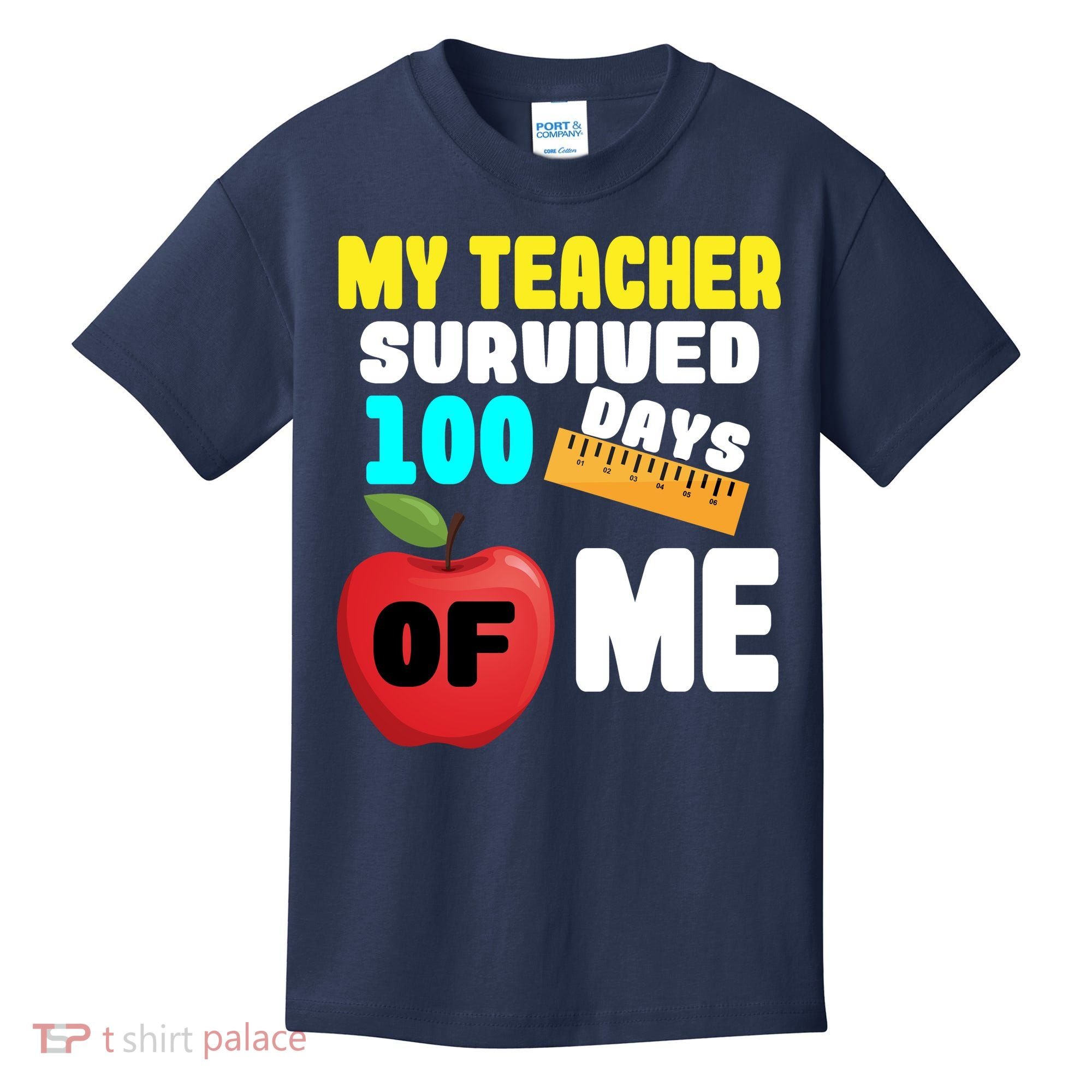 My Teacher Survived 100 Days Of Me Kids T-Shirt