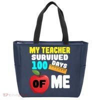 My Teacher Survived 100 Days Of Me Tote Bag thumb 0