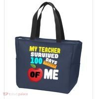 My Teacher Survived 100 Days Of Me Tote Bag thumb 3