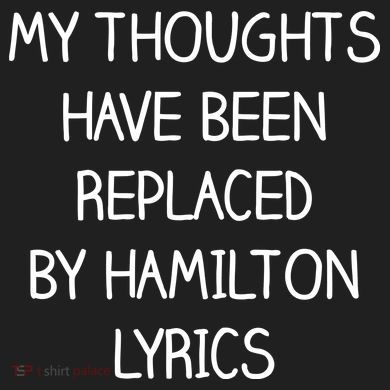 My Thoughts Have Been Replaced By Hamilton Lyrics Ladies Heavyweight Boxy Pullover Hoodie