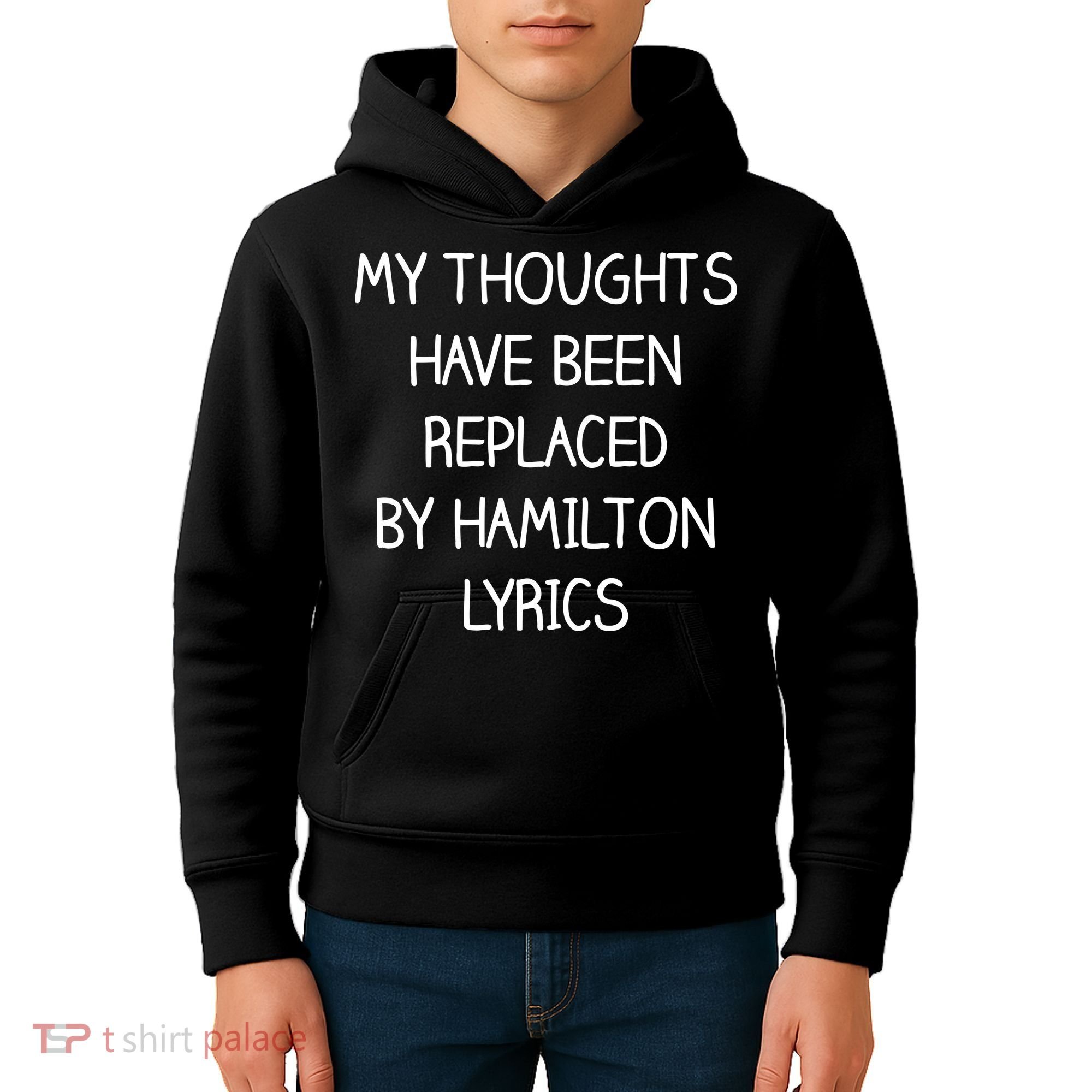 My Thoughts Have Been Replaced By Hamilton Lyrics Kids Hoodie