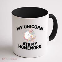 My Unicorn Ate My Homework Coffee Mug thumb 1