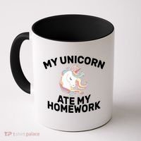 My Unicorn Ate My Homework Coffee Mug thumb 0