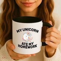 My Unicorn Ate My Homework Coffee Mug thumb 3