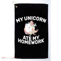 My Unicorn Ate My Homework Golf Towel thumb 0