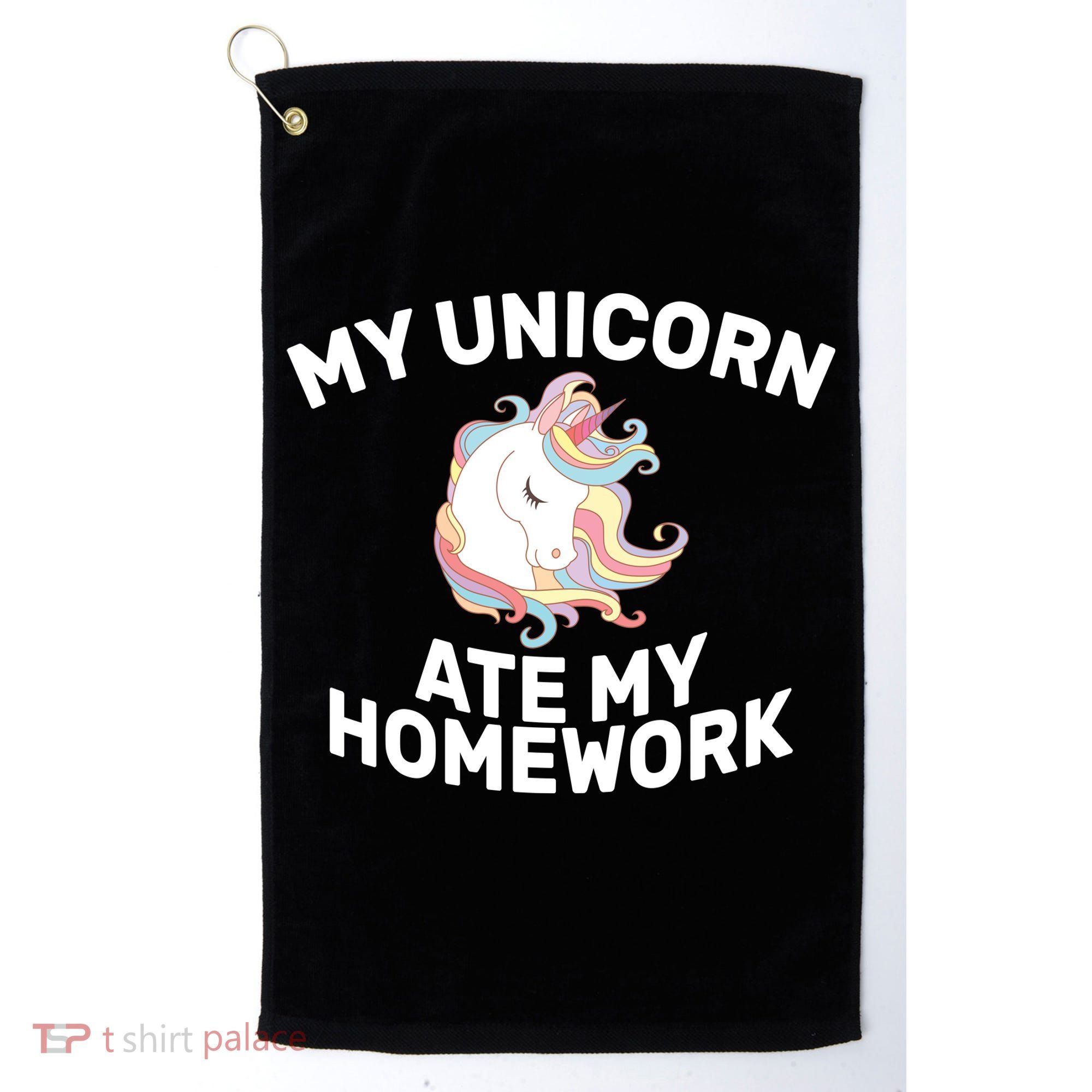 My Unicorn Ate My Homework Golf Towel