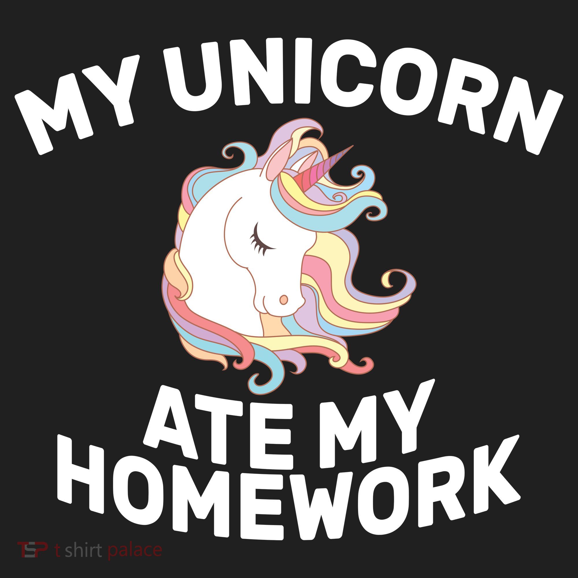 My Unicorn Ate My Homework Golf Towel