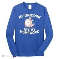 My Unicorn Ate My Homework Long Sleeve Shirt thumb 0
