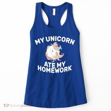 My Unicorn Ate My Homework Women's Tank Top