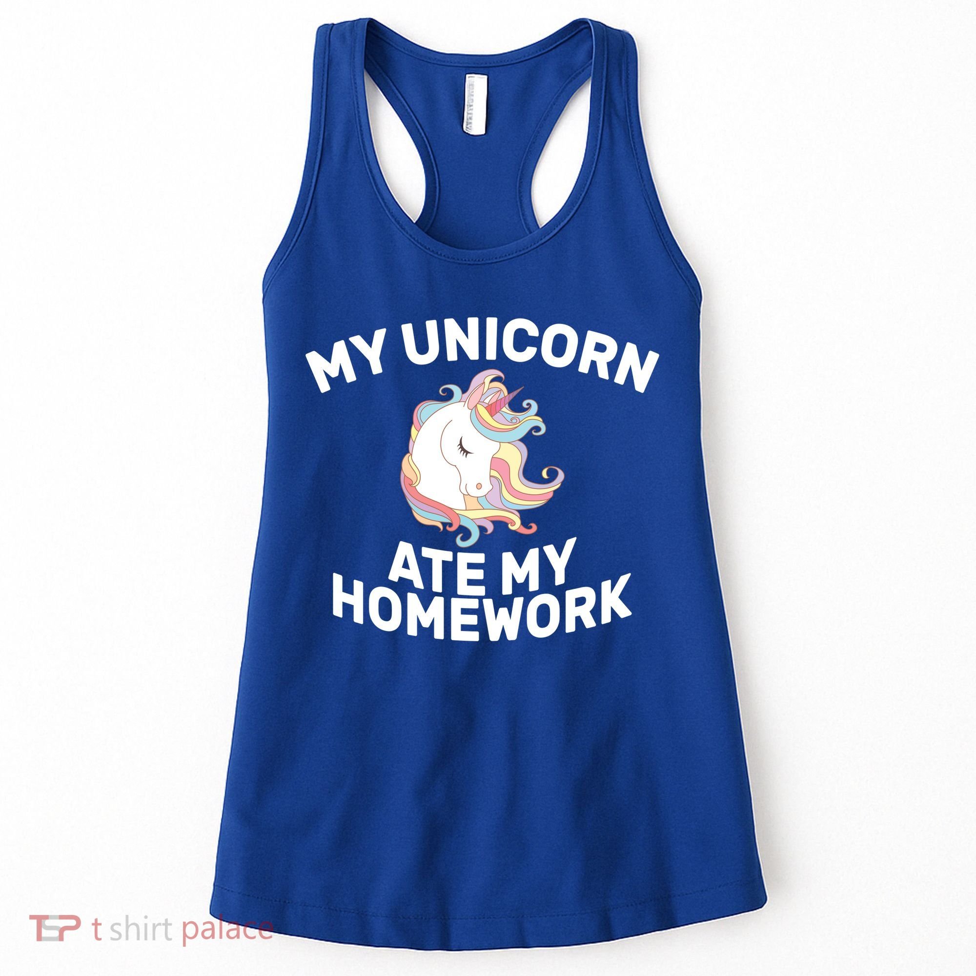 My Unicorn Ate My Homework Women's Tank Top