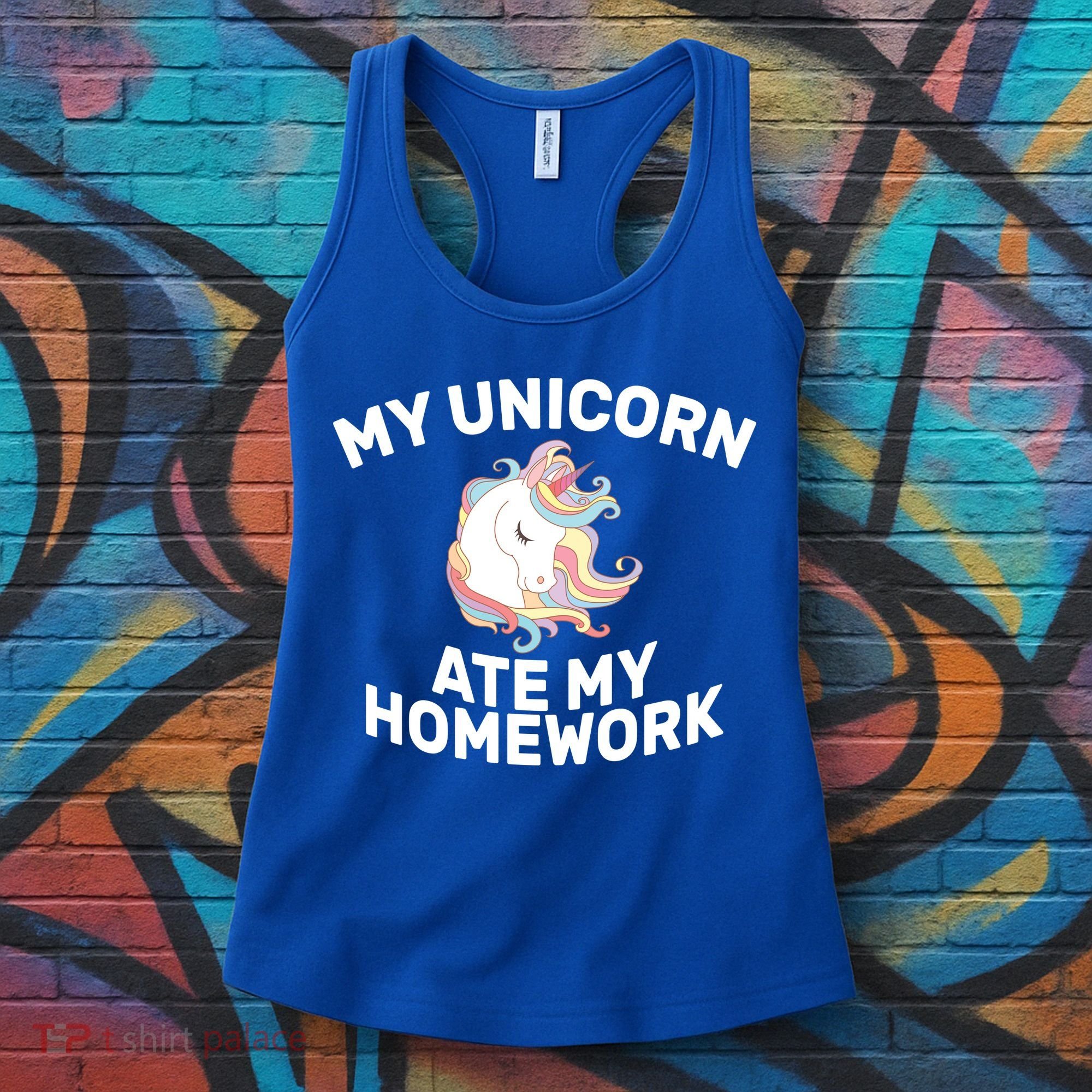 My Unicorn Ate My Homework Women's Tank Top