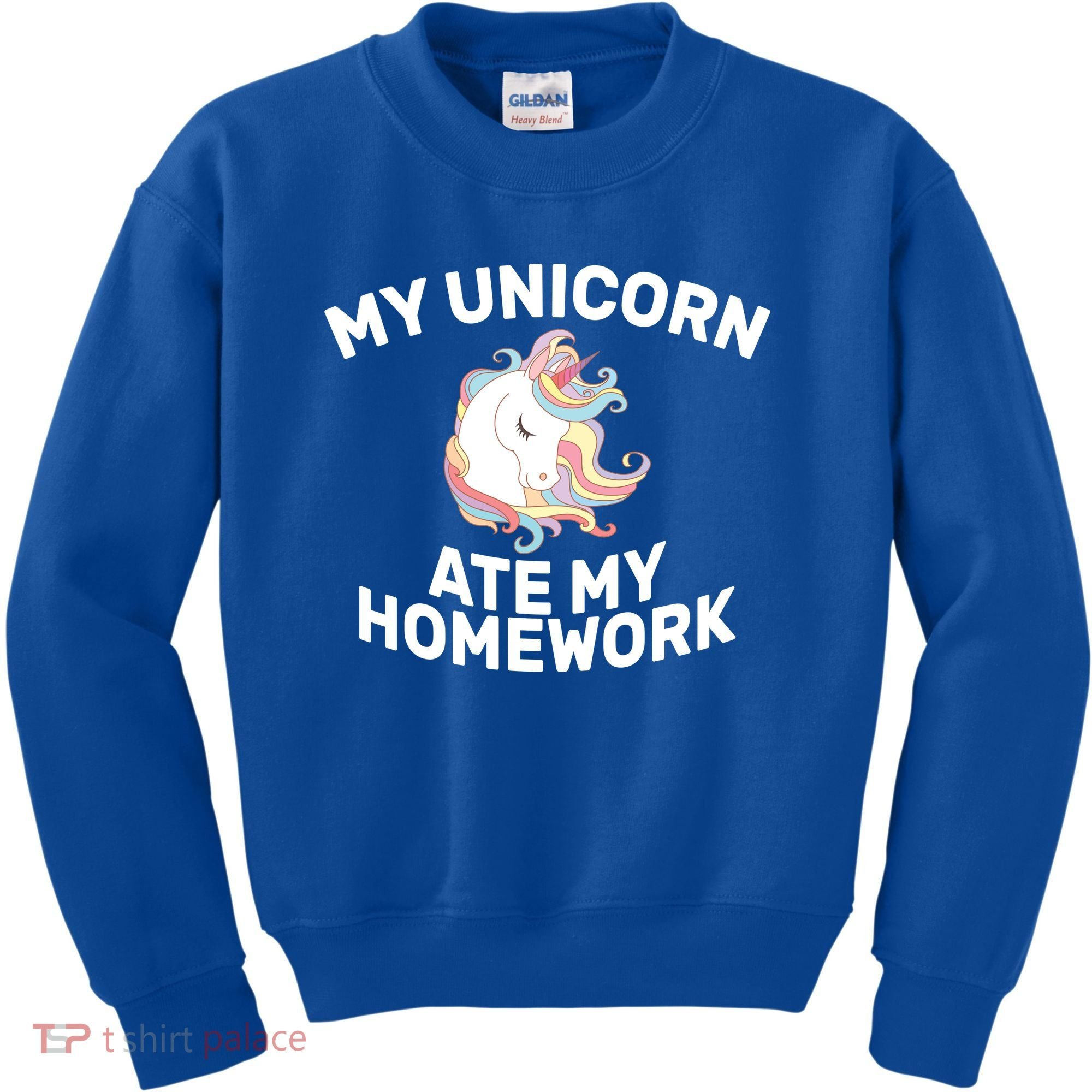 My Unicorn Ate My Homework Kids Sweatshirt