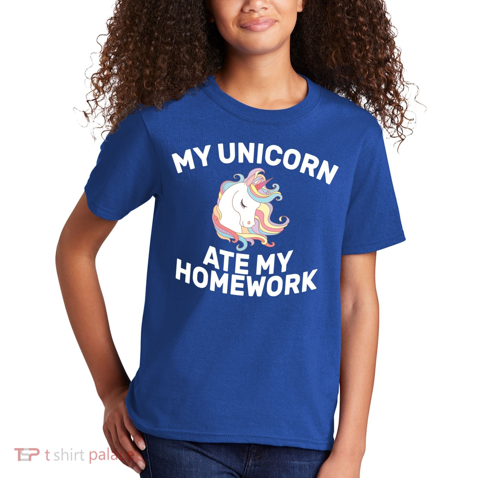 My Unicorn Ate My Homework Kids T-Shirt