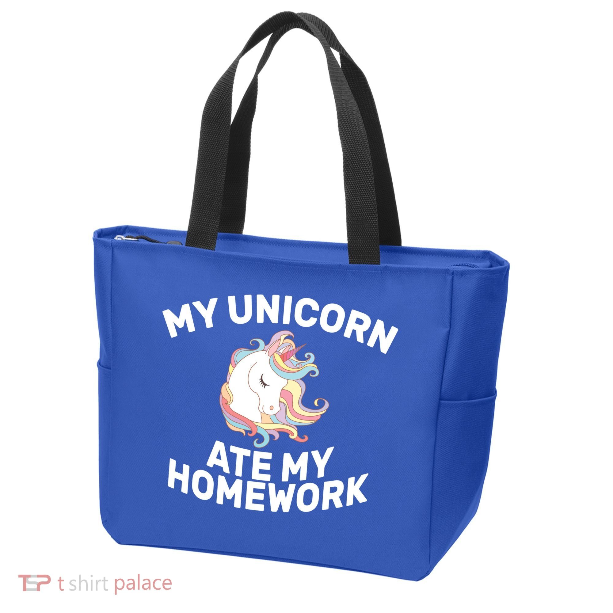 My Unicorn Ate My Homework Tote Bag