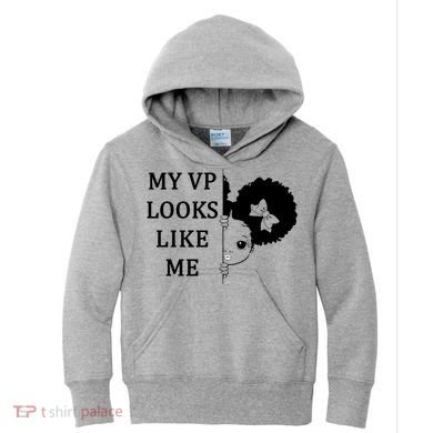 My VP Looks Like Me Cute Kamala Kids Hoodie