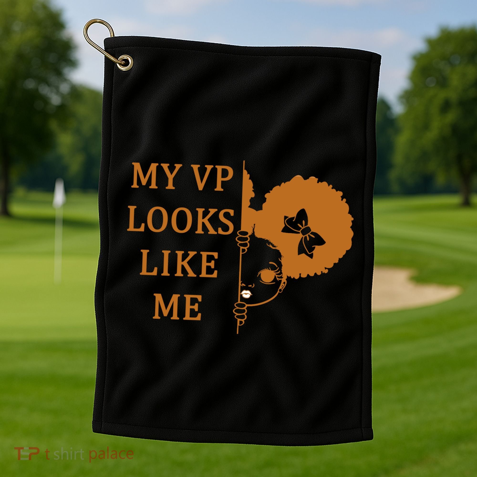 My VP Looks Like Me Cute Kamala Golf Towel
