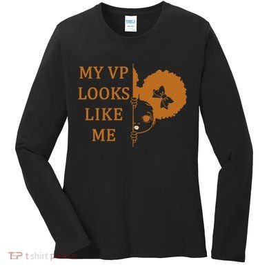 My VP Looks Like Me Cute Kamala Women's Long Sleeve Shirt