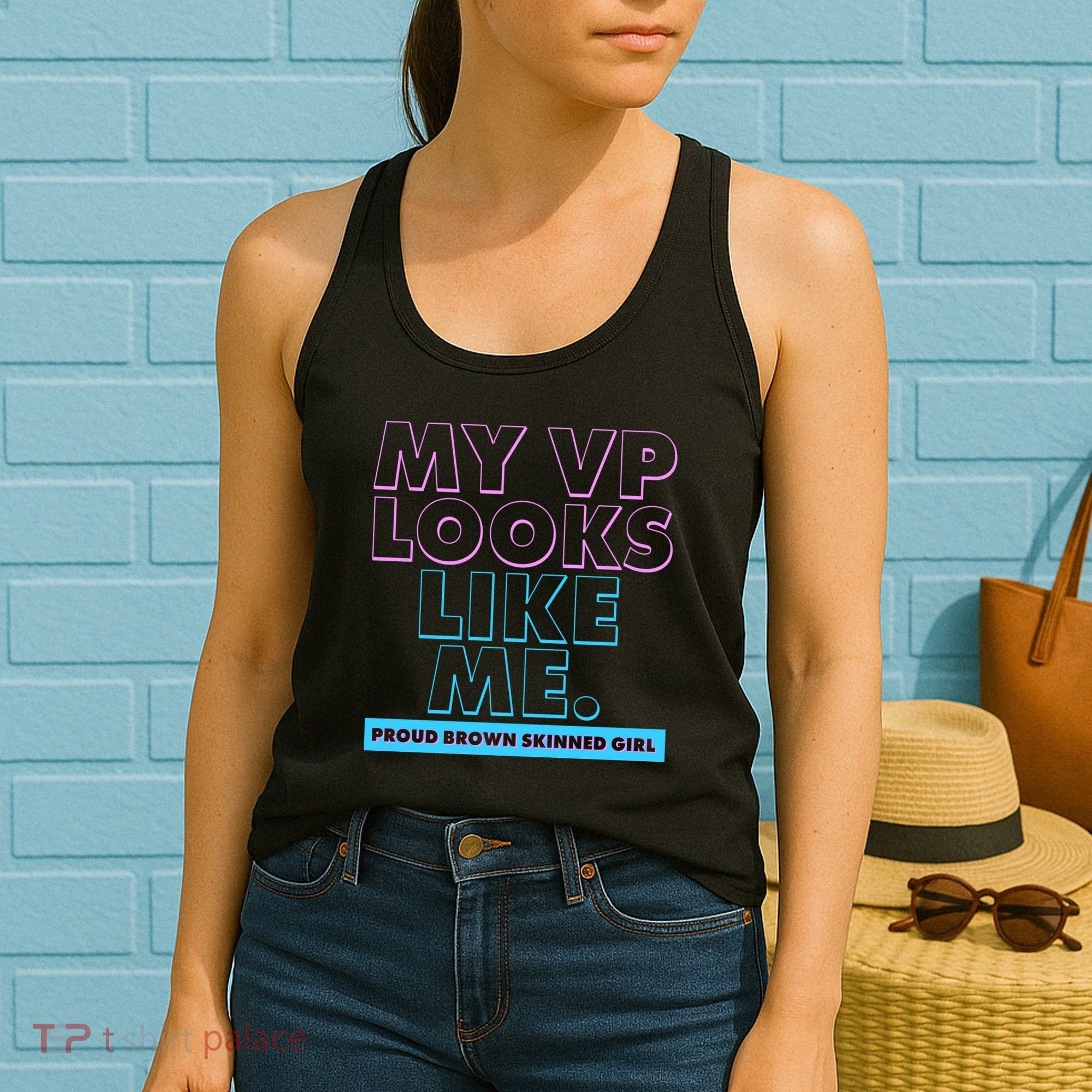 My VP Looks Like Me Proud Brown Skinned Girl Women's Tank Top