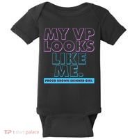 My VP Looks Like Me Proud Brown Skinned Girl Baby Bodysuit thumb 0