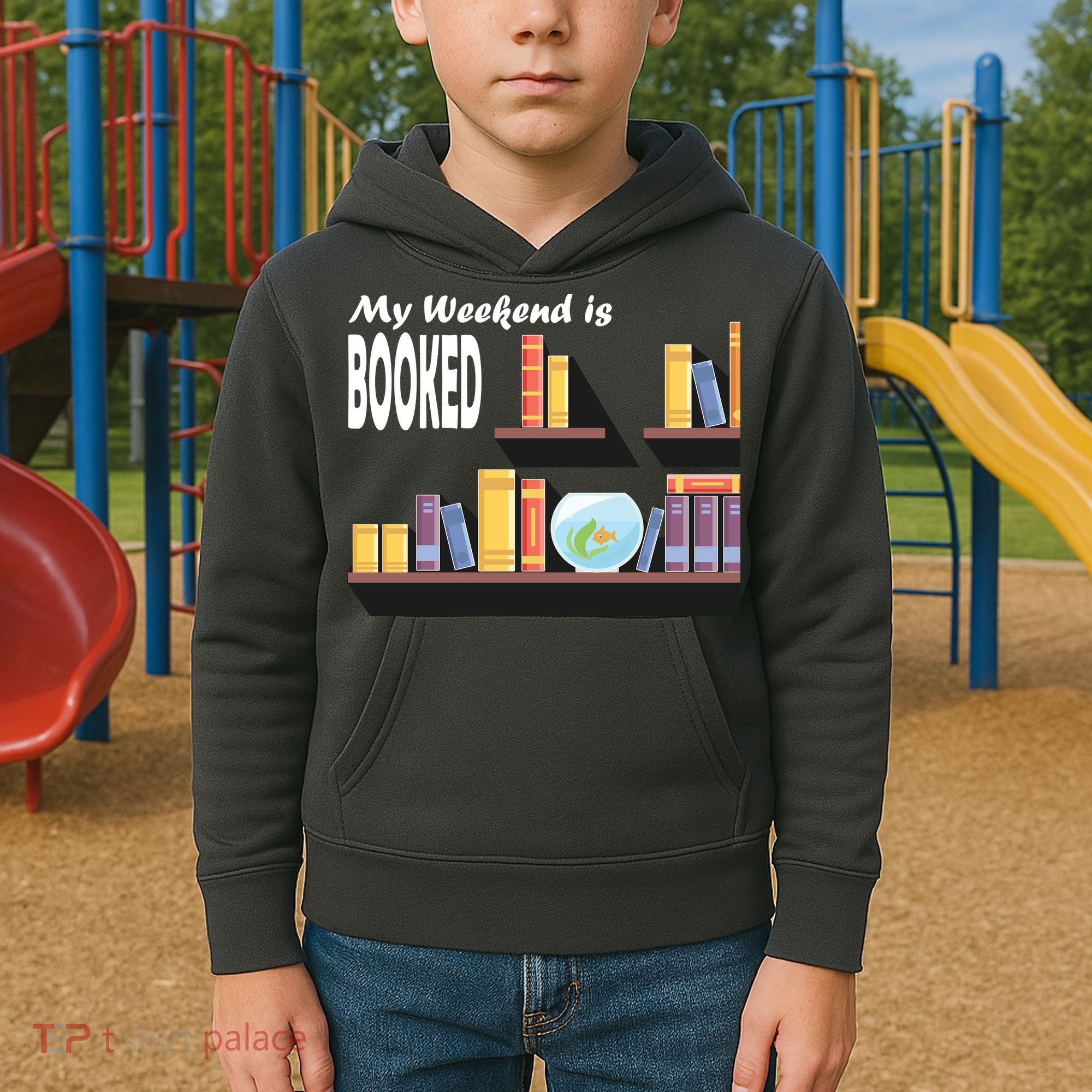 My Weekend Is Booked Kids Hoodie