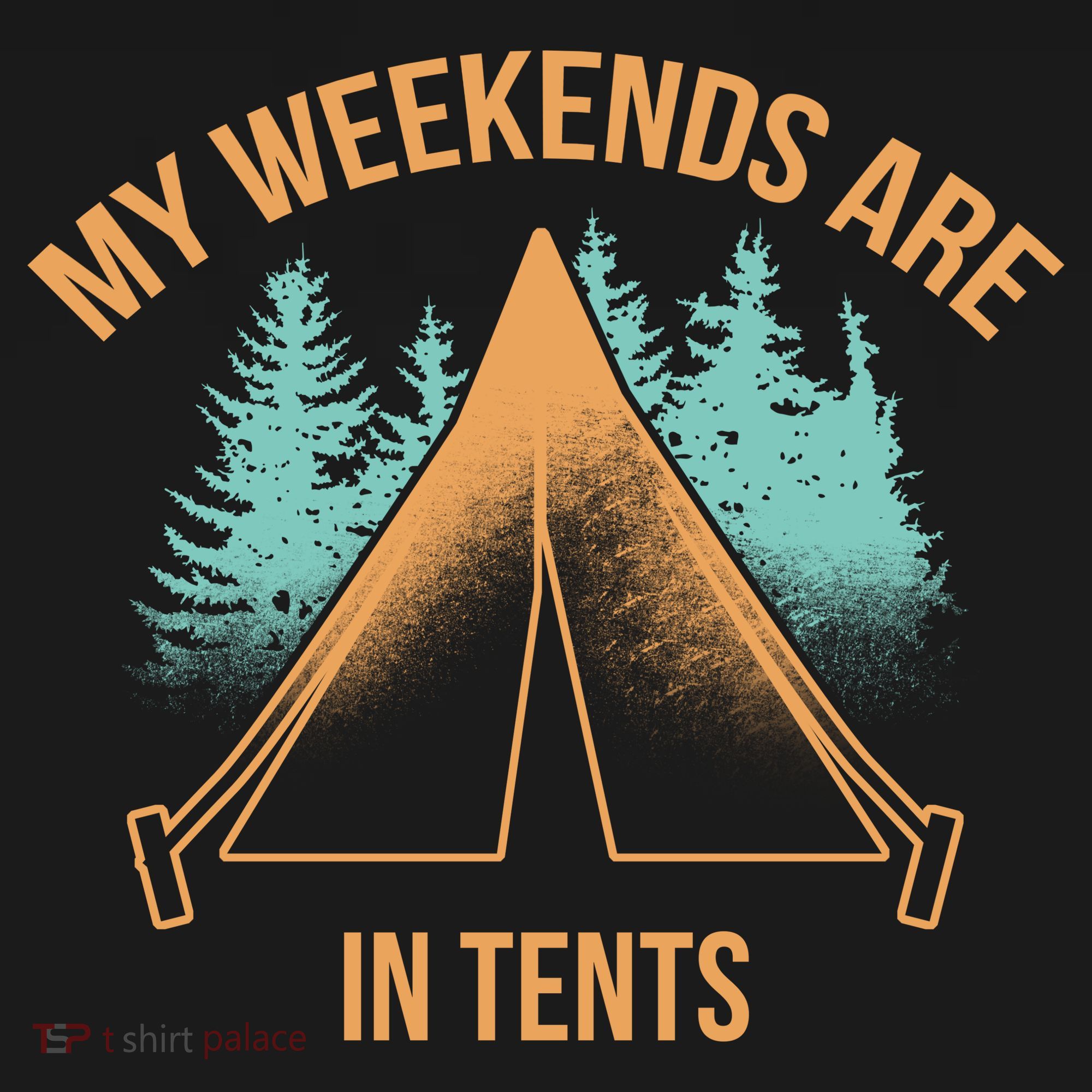 My Weekends Are In Tents Long Sleeve Shirt