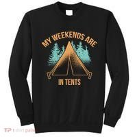 My Weekends Are In Tents Sweatshirt thumb 0