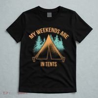 My Weekends Are In Tents T-Shirt thumb 5