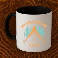 My Weekends Are In Tents Coffee Mug thumb 2