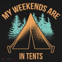 My Weekends Are In Tents Mousepad thumb 1