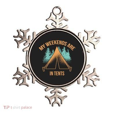 My Weekends Are In Tents Ornament