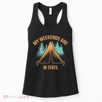 My Weekends Are In Tents Women's Tank Top thumb 0