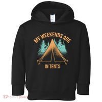 My Weekends Are In Tents Toddler Hoodie thumb 0