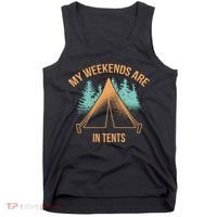 My Weekends Are In Tents Tank Top thumb 0