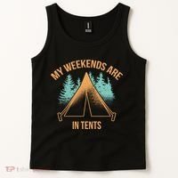 My Weekends Are In Tents Tank Top thumb 2