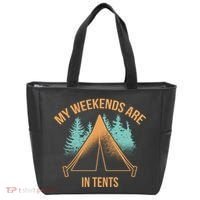 My Weekends Are In Tents Tote Bag thumb 0
