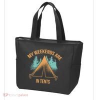 My Weekends Are In Tents Tote Bag thumb 3