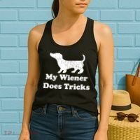 My Wiener Does Tricks Women's Tank Top thumb 2