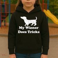 My Wiener Does Tricks Kids Hoodie thumb 3