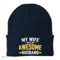 My Wife Has An Awesome Husband  Beanie thumb 0