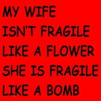 My Wife Isn't Fragile  Santa Hat thumb 1