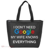 My Wife Knows Everything Funny Tote Bag thumb 0